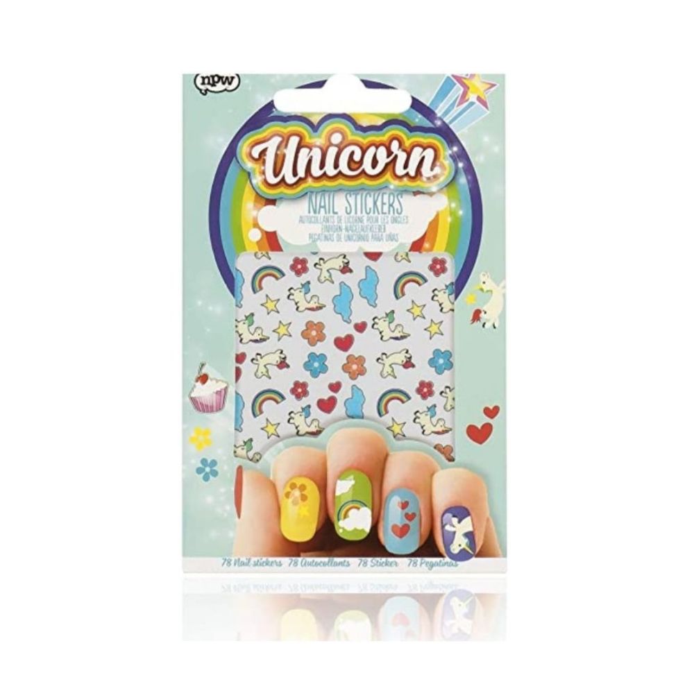 NPW Gifts | Childrens Unicorn & Rainbows Nail Art Stickers