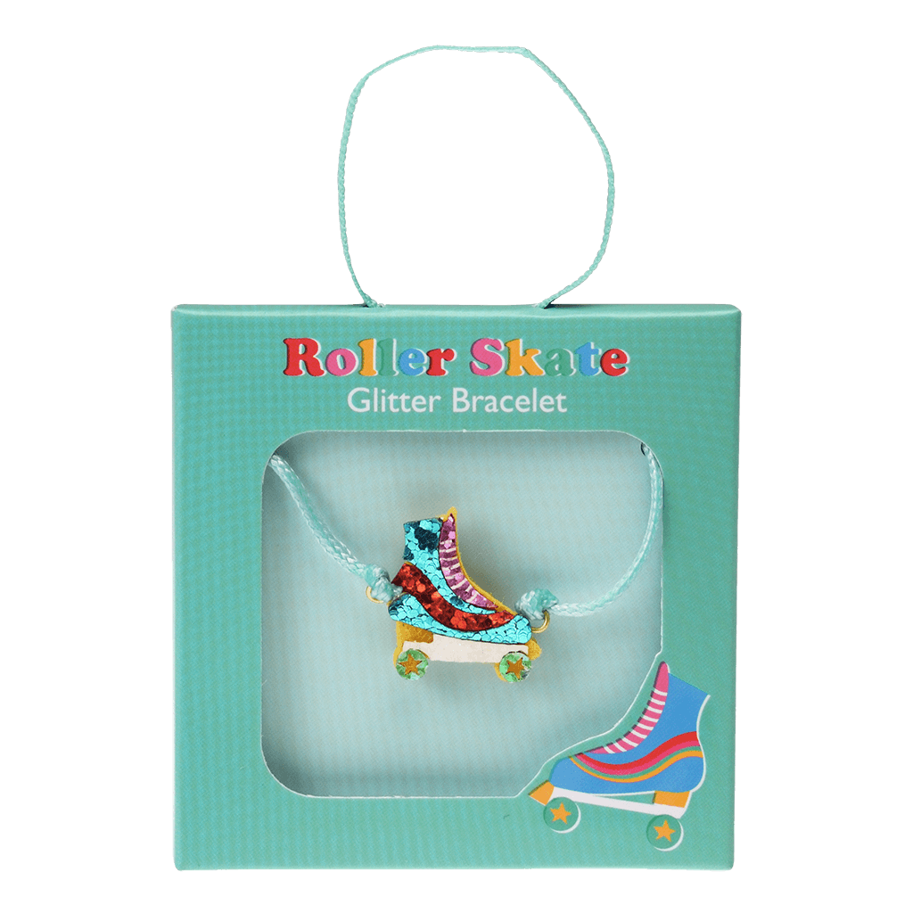 Roller Skate Glitter Charm String Bracelet | Rex London