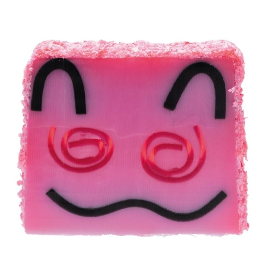 Coco Kitty Soap Bar Slice | Raspberry Ripple Scented | Bomb Cosmetics