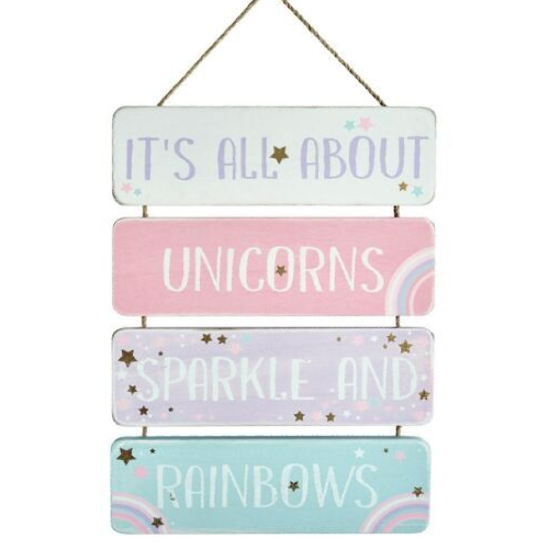 Unicorn Pastel Bedroom Sign
