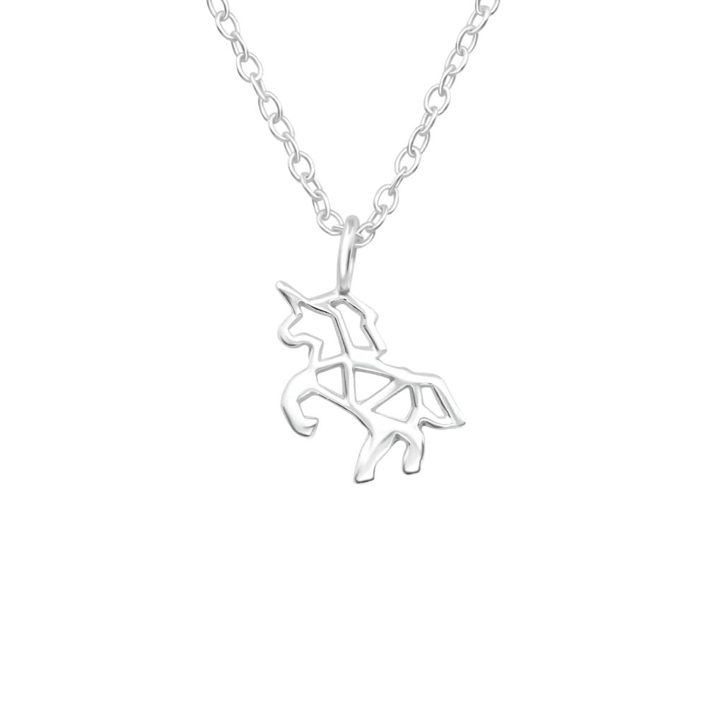 Children's Unicorn 925 Sterling Silver Necklace 
