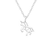Children's Sterling Silver Unicorn Pendant Neck Chain 