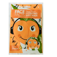 Face Facts Printed Sheet Face Mask - Party Peach