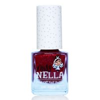 Miss Nella | Girls Non Toxic Peelable Nail Polish - Jazzberry Jam (4ml) (Glitter)