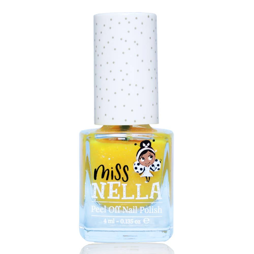 Miss Nella | Kids Peel Off Nail Polish - Honey Twinkles (4ml) (Glitter)
