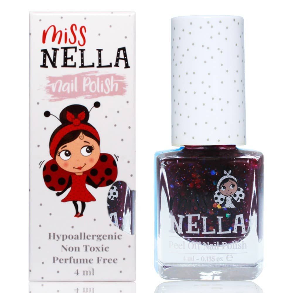 Miss Nella | Kids Peel Off Nail Polish - Secret Diary (4ml) (Glitter)