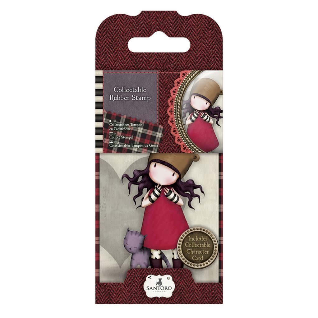 Gorjuss Dolls Collectable Rubber Stamp | No 10. Purrrrrrrect Love | Santoro