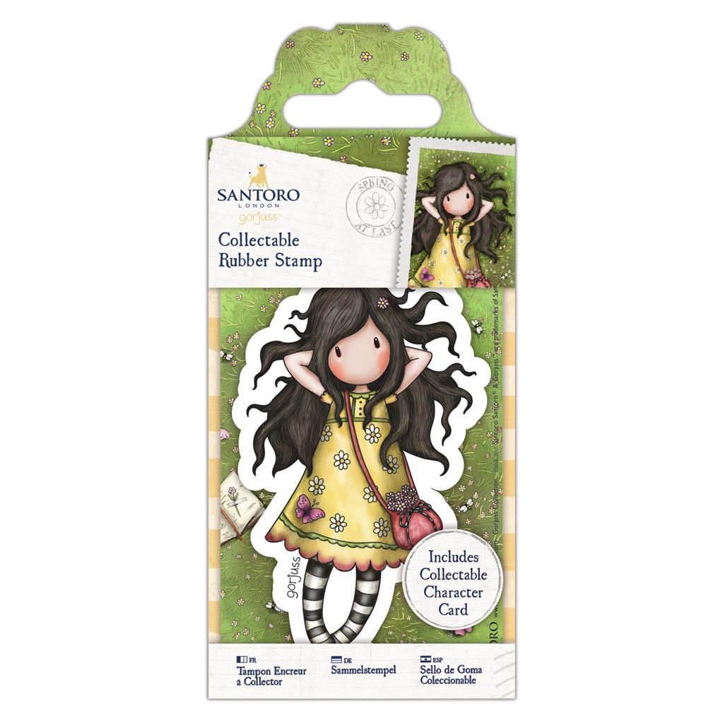 Gorjuss Collectable Rubber Stamp - Spring at Last