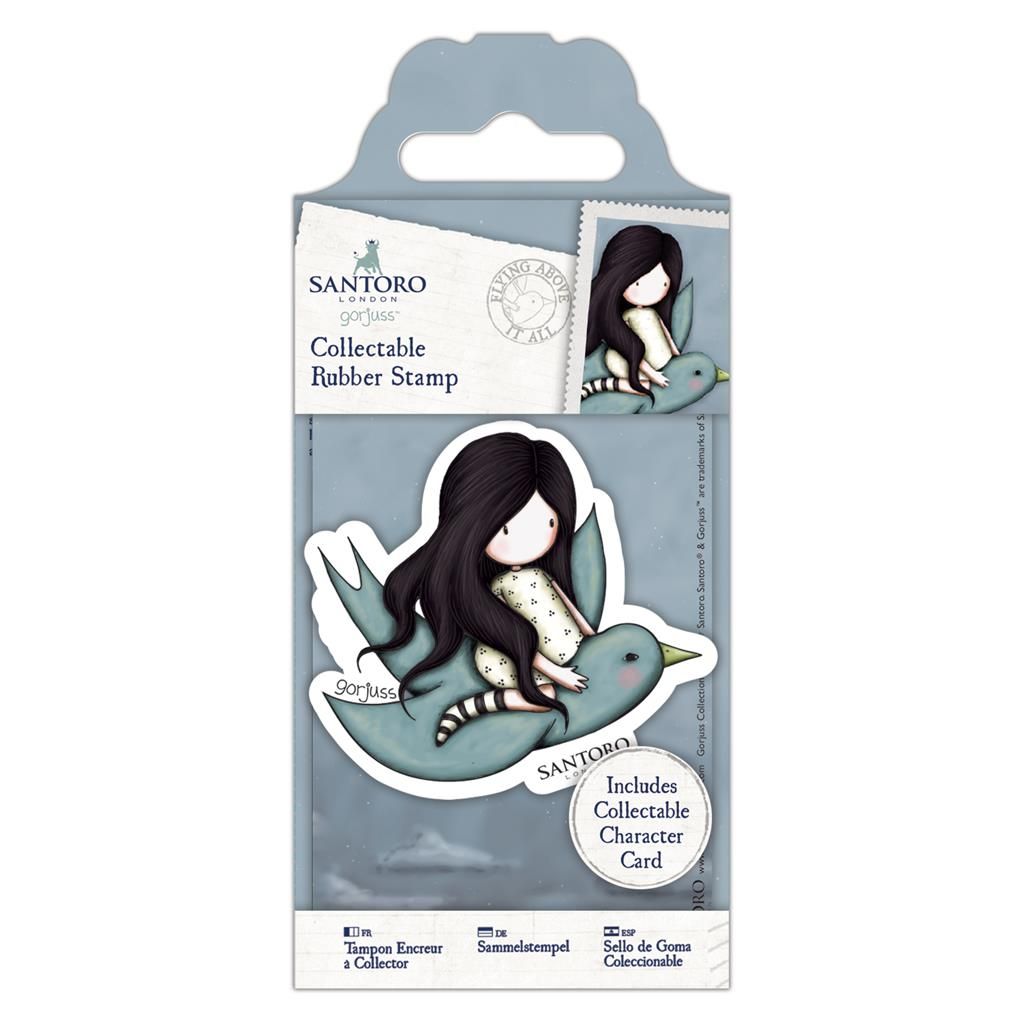 Santoro London | Gorjuss Dolls Collectable Rubber Stamp - No 59. Flying Above it All