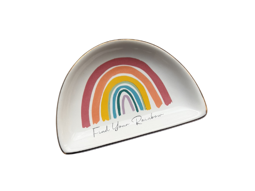 Rainbow Ceramic Trinket Dish