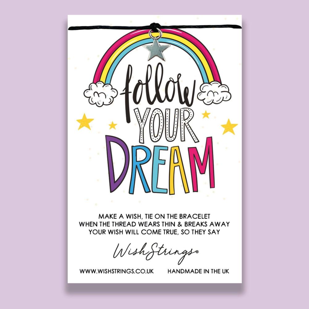 Wishstrings | "Follow Your Dreams" Star Charm Wish Bracelet
