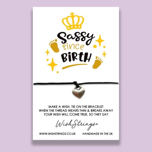Sassy Since Birth | Wishstrings Wish Bracelet