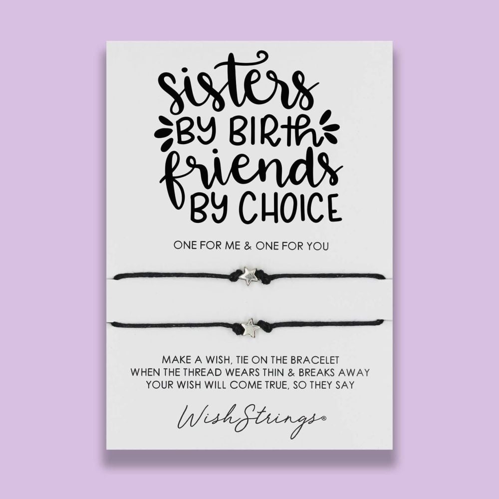 Sisters By Birth | Wishstrings Duo Wish Bracelet