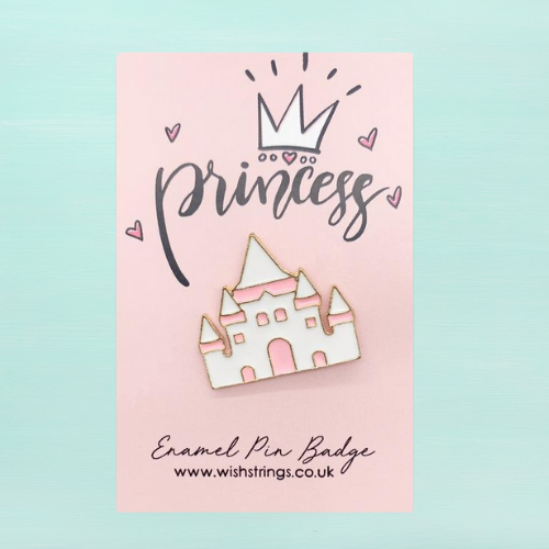 Princess Castle Pin Badge by Wishstrings