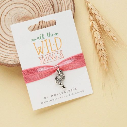 All the Wild Things - Flamingo Stretch Bracelet | by Molly & Izzie