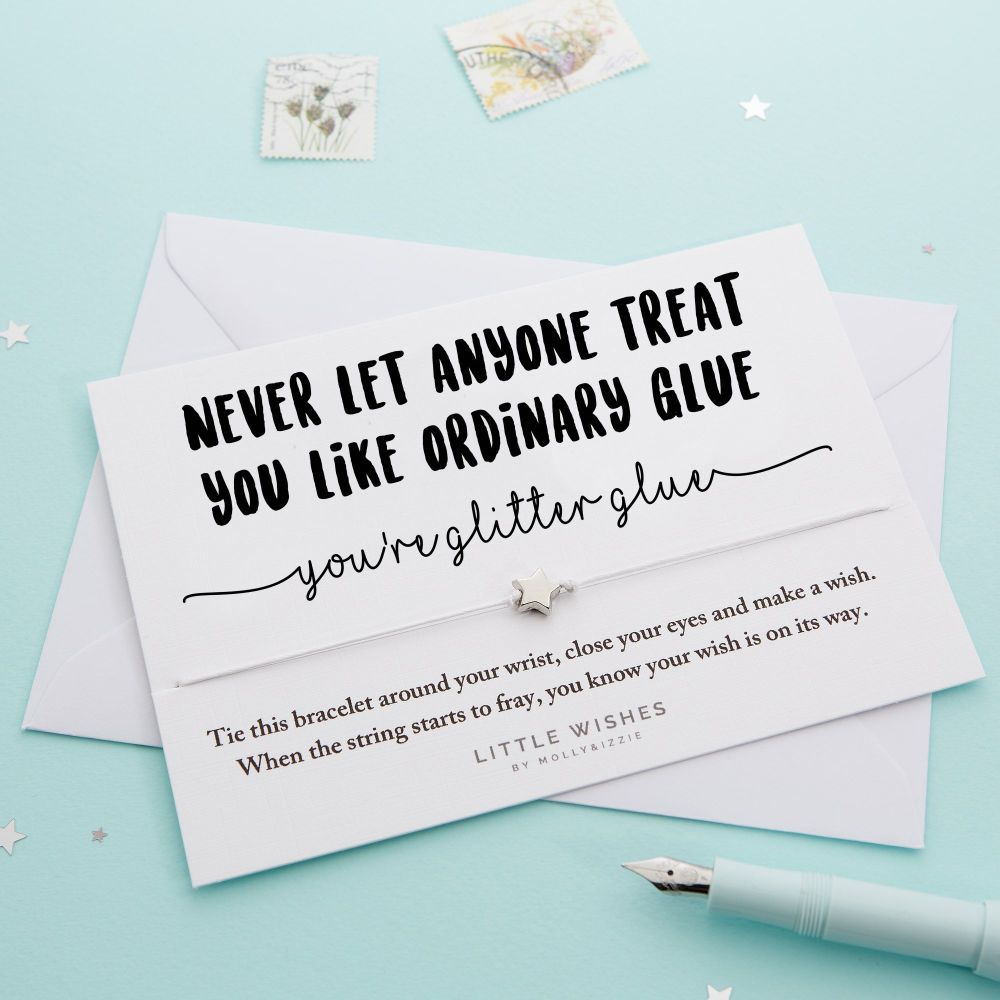 By Molly & Izzie - Motivational Star Charm Wish Bracelet Card