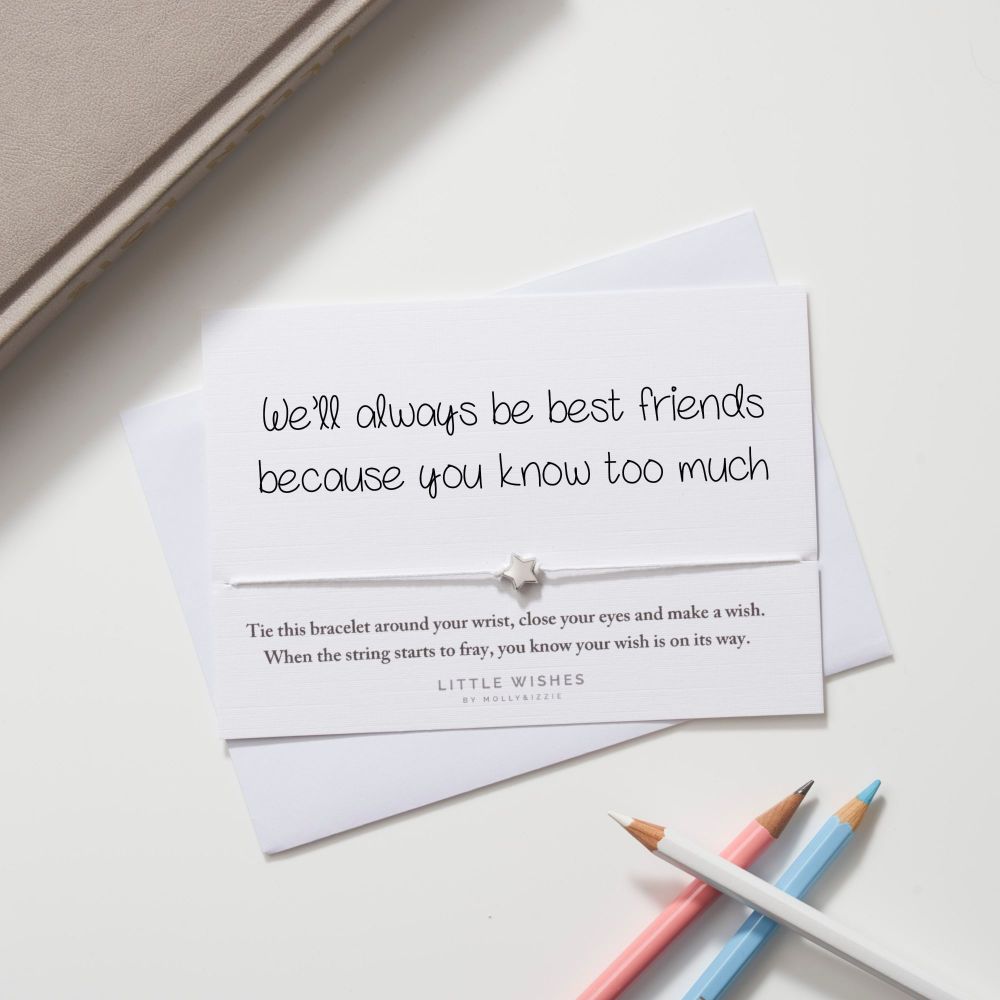 Know Too Much - Best Friends - Wish Bracelet | by Molly & Izzie