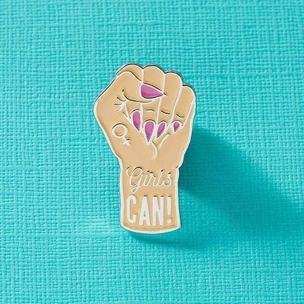 Girls Can Enamel Pin | Punky Pins