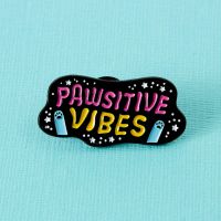Pawsitive Vibes Soft Enamel Pin | Punky Pins