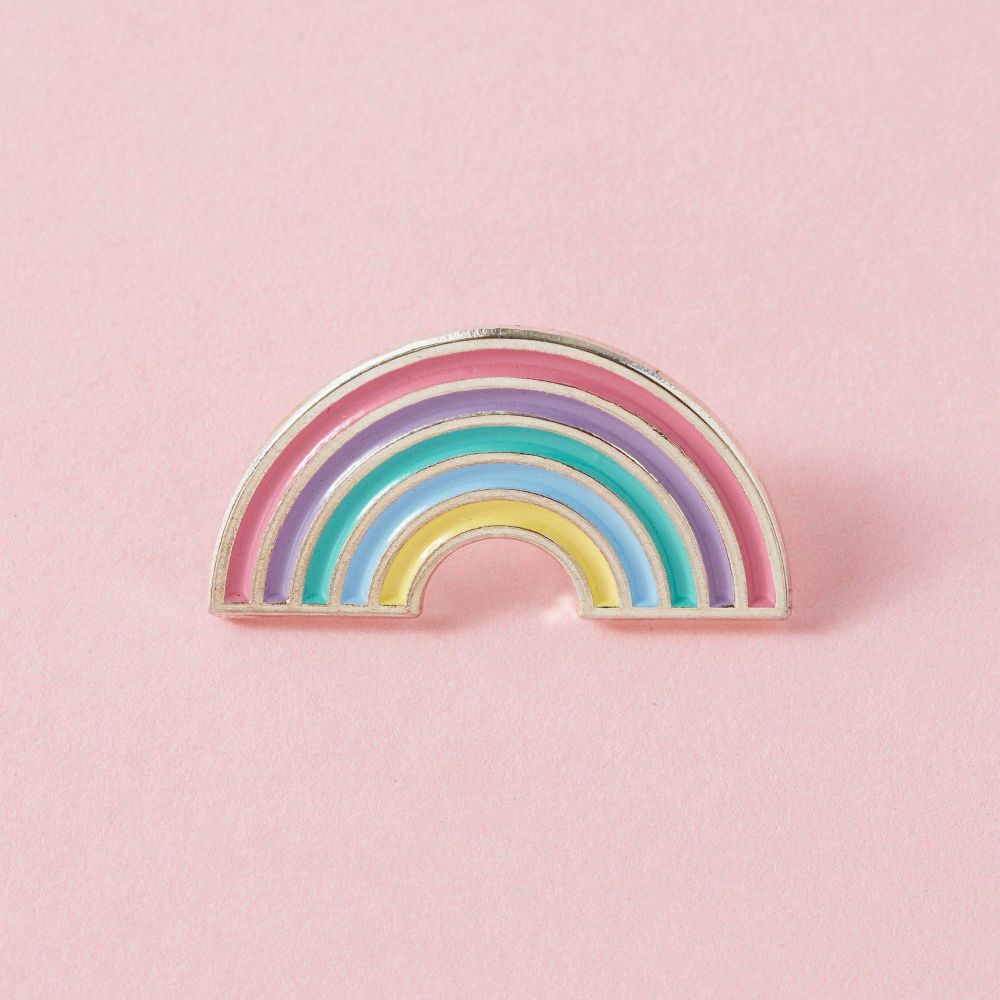 Pastel Rainbow Enamel Pin | Punky Pins