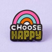 Choose Happy Enamel Pin | Punky Pins