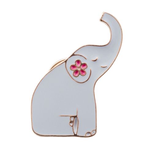 Mandala Elephant Enamel Pin | Sass & Belle