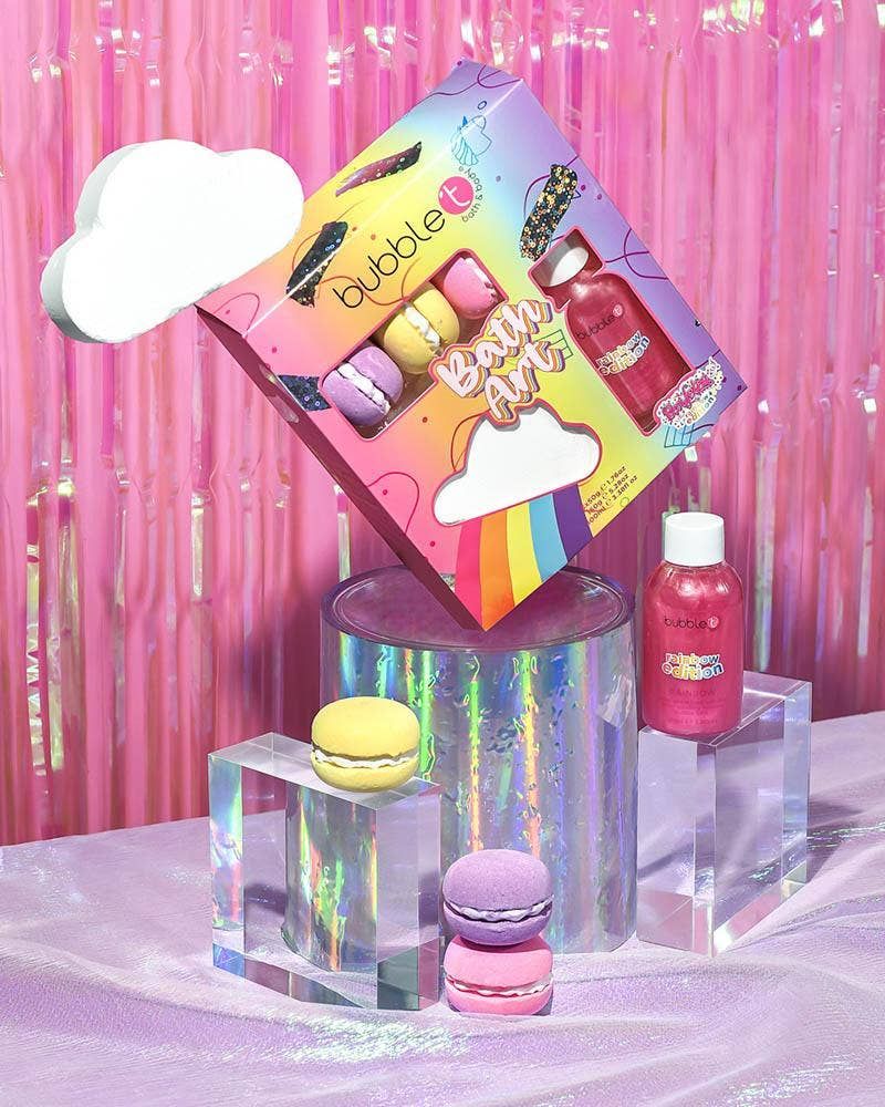 Bubble T Cosmetics | Rainbow Cloud Bath Art Gift Set