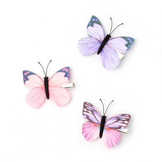 Beautiful Fabric Butterfly Hair Clip