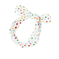 Polka Dot Printed Tied Knot Headband