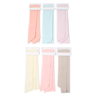 100% Cotton Assorted Pastel Hair Ties