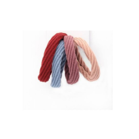 Girls Pack of 4 Textured Jersey Hair Ties