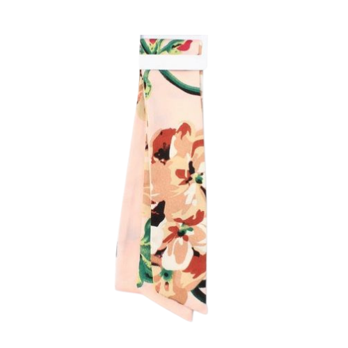 Girls Womens Assorted Floral Printed Fabric Hair Ties