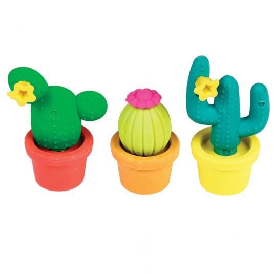 Rex London | Novelty Kawaii 3D Cactus Erasers (set of 3)