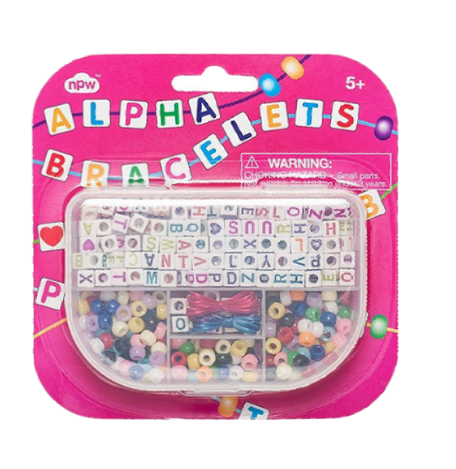 Childrens DIY Alphabet & Beads Bracelet Kit