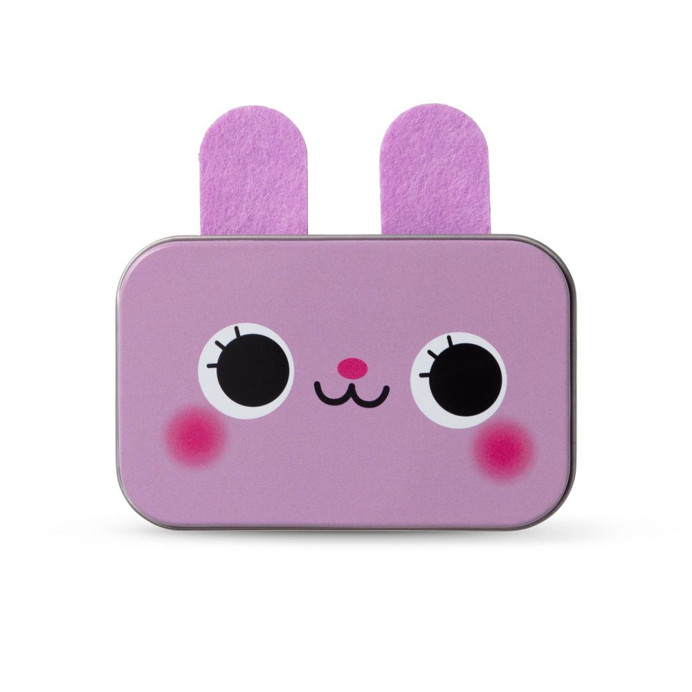 Pango | Childrens Kawaii Purple Bunny Metal Keepsake Tin