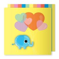 Pango Productions | Kawaii Elephant Jelly Magnet Blank Card