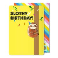  Pango Productions | Hello Jello! Kids Kawaii Sloth Magnet Birthday Card