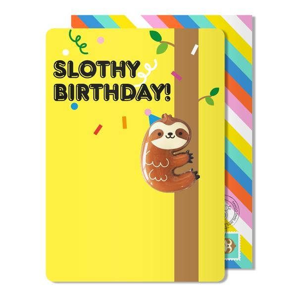 Pango | Hello Jello! Kawaii Sloth Jelly Magnet Birthday Card