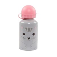 Sass & Belle | Childrens Kawaii Nori the Cat Metal Water Bottle  (300 ml)