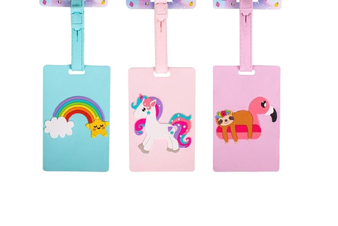 Childrens Character Silicone Luggage Tags
