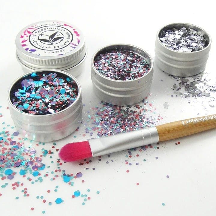Eco Stardust | Biodegradable Make Up Glitter Pot Set - Unicorn (Pack of 3)