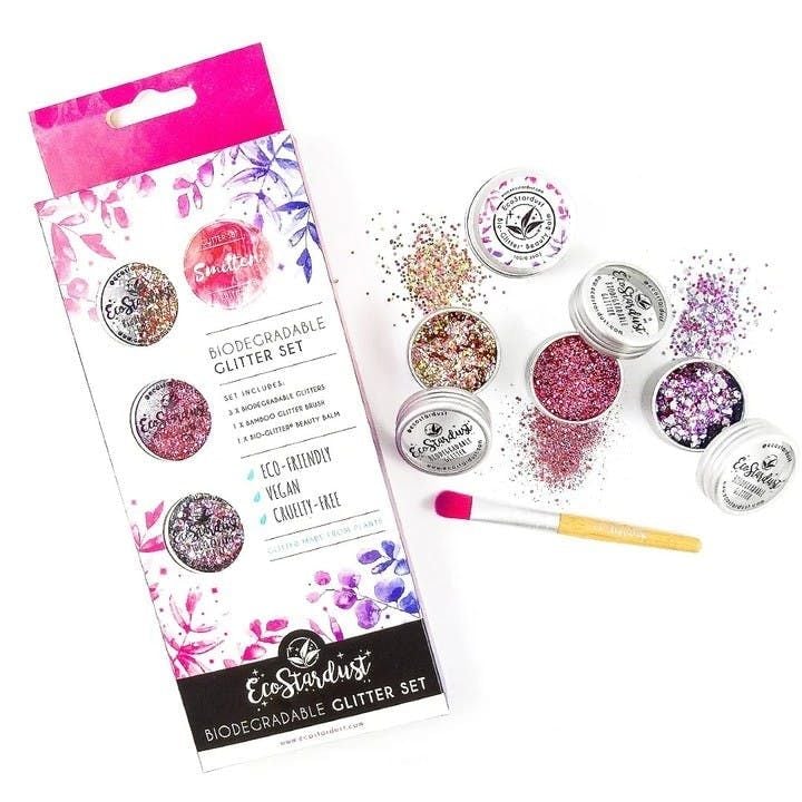 Smitten Biodegradable Cosmetic Glitter Set | Ecostardust