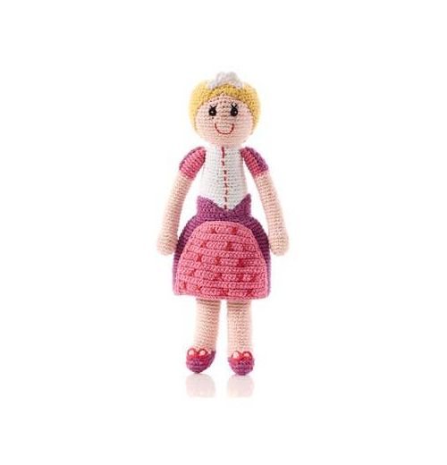 Pebble Toys | Hand Knitted Fairtrade Crotchet Princess Soft Toy