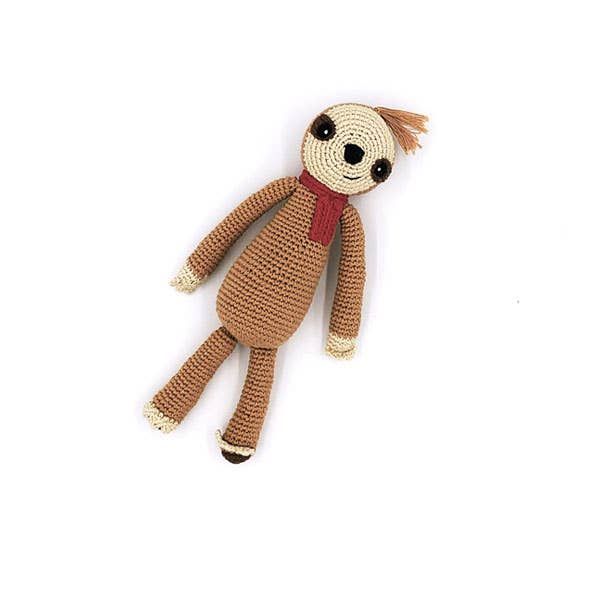 Pebble Toys | Hand Knitted Fairtrade Crotchet Sloth Soft Toy