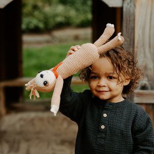 Pebble Toys | Hand Knitted Fairtrade Crotchet Sloth Soft Toy