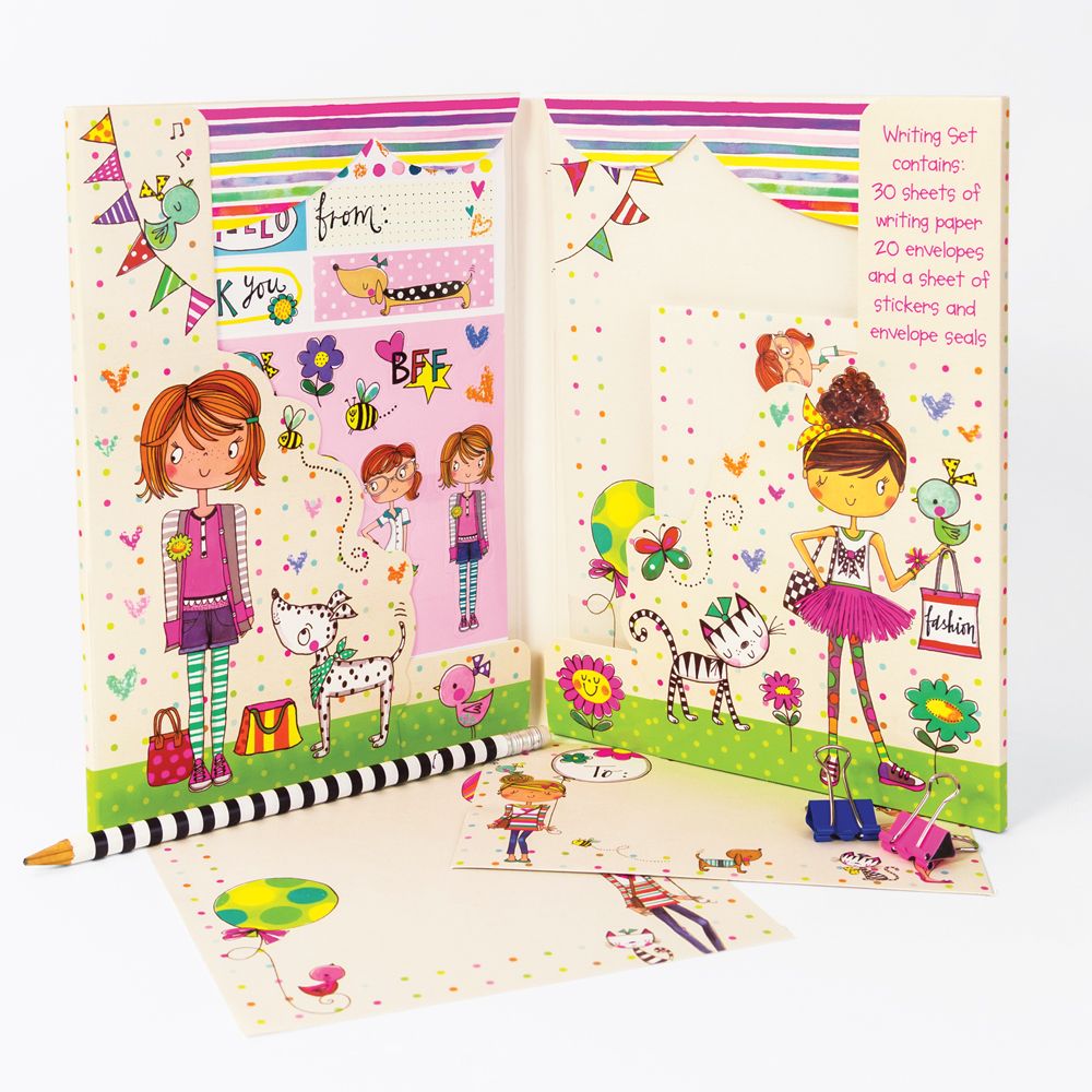 Rachel Ellen Designs | Childrens "Friends" Writing Wallet Gift Set