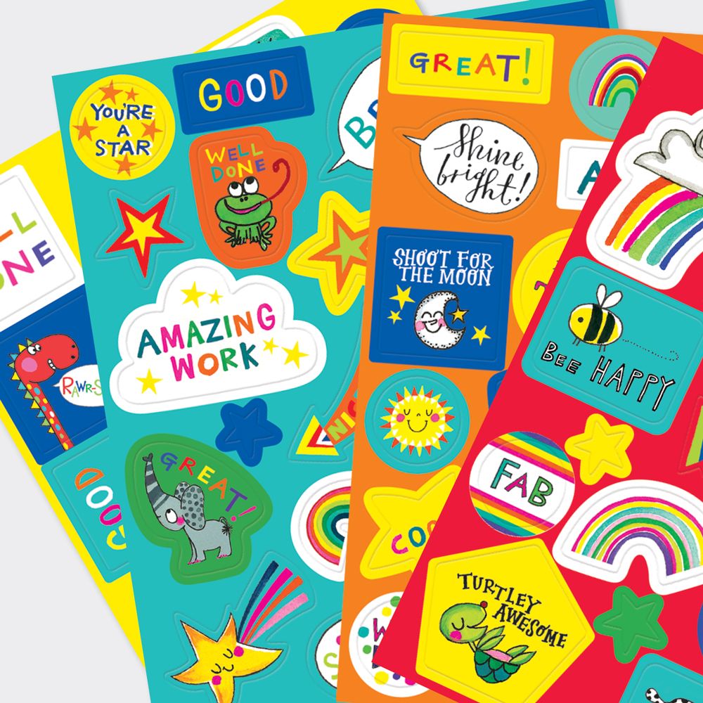 Rachel Ellen Designs | Childrens Colourful Rewards Sticker Booklet