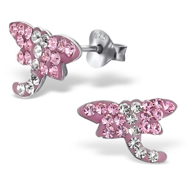 Children's Sterling Silver Dragonfly Ear Studs