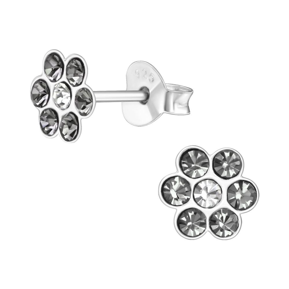 Children's Sterling Silver Flower Ear Studs