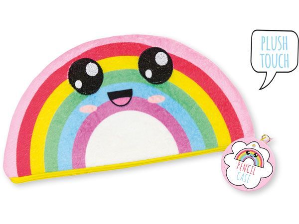 Childrens "Squishy Wishy" Kawaii Rainbow Pencil Case